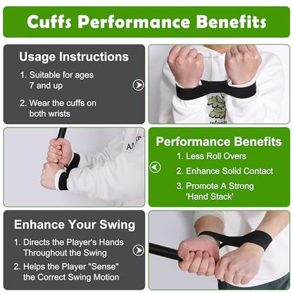 codree Baseball Swing Trainer Bands- Elastic Baseball Softball Hitting Resistance Bands- Baseball Batting Training Aids Equipments for Athletes Improve Batting, Arm Strength - color: 2 Sets