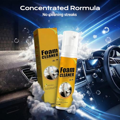 4-In-1 Multi-Enzyme Foam Cleaner, Multipurpose Foam Cleaner Spray, 2026 New Powerful Car Interior Foam Cleaners, All-Purpose Household Cleaners for Deep Clean Car Kitchen Bathroom Sofa (1pc, 100ml)