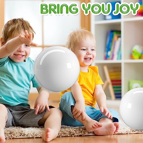 6 Pcs Playground Balls with Pump, 9 inch Inflatable Marbleized Bouncy Balls for Kids Beach, School, Kickball DodgeBalls and Indoor Outdoor Plays
