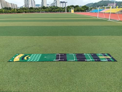 1 Piece Golf Putting Practice mat, Size is 19.69 inches x 116 inches, Portable Washable Non-Slip Folding Putting mat, Suitable for Home, Office, Outdoor use, Party Team Building Activities.