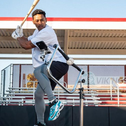 Attack Tee – Baseball & Softball Batting Swing Trainer | Adjustable Hitting Trainer 19-49" | iOS Swing Path Batting Tee
