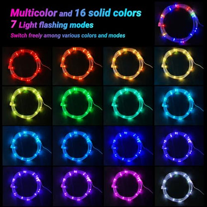 LED Basketball Hoop Light, RGB Remote Control Basketball Rim Lights Accessories, Waterproof Super Bright LED Light to Play Outdoor at Night Training for Outdoor Gifts