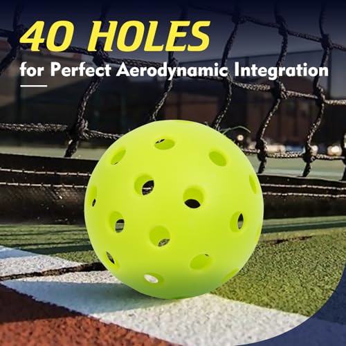 Pickleball Paddles Set, T700 Carbon Fiber Pickleball Paddles, a Lightweight Pickleball Paddle Suitable for Intermediate and Professional Players - color: Green Ball