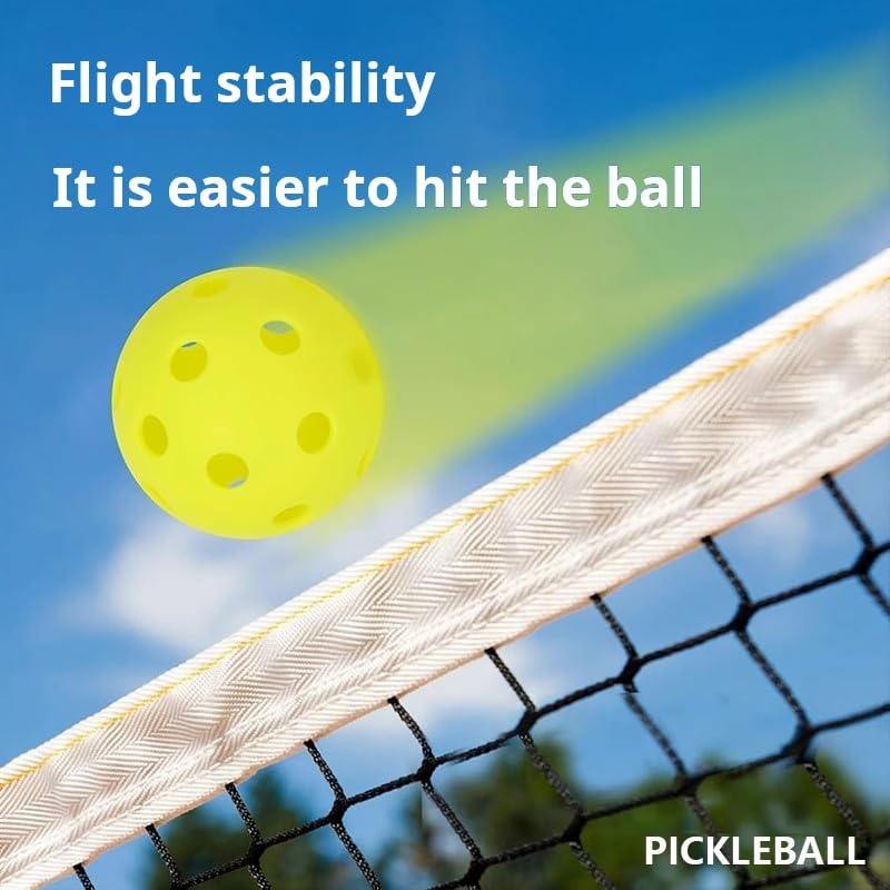 One Pack of Recreational Training Pickleballs Sturdy and Durable Pickleball
