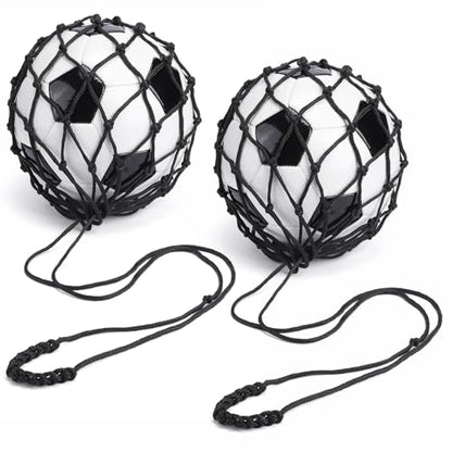TOBWOLF Football Kick Trainer, Soccer Return Trainer Net Fits Ball Size 3, 4, 5, Hands-Free Soccer Kick Throw Training Aid