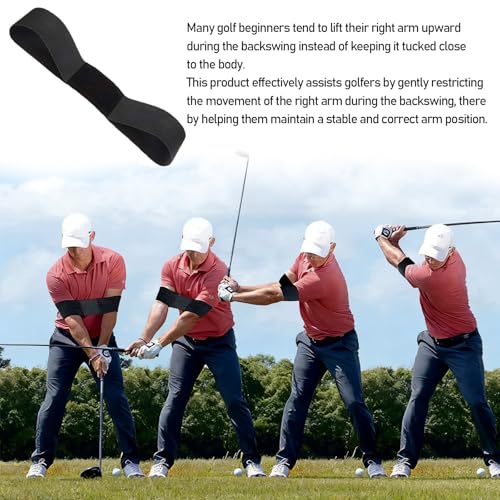 2 PCS Golf Training Aid, Swing Correction Arm Band,Golf Training Aid not Easily Sliding Down Arm,for Swing Correcting, Unisex
