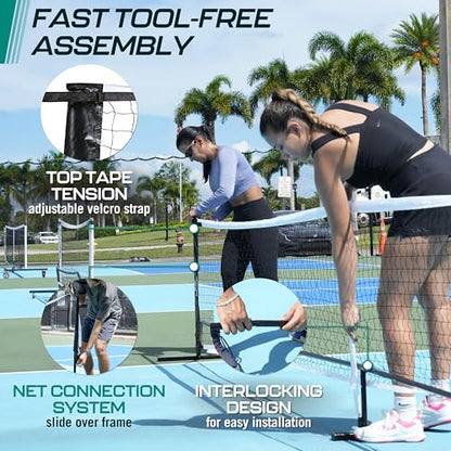 Orca Pickleball Nets Multiple Styles, Full Court and Half Court Sets, Perfect for Indoor and Outdoor Pickleball Games