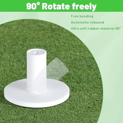5 PCS Golf Matt Tees, Non-Slip Golf Tees for Mats, Range Mats with Wide Base for Outdoor Driving Practice