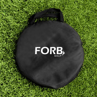 FORB Practice Golf Chipping Net | Pop-Up Golf Target for Chipping Accuracy - Durable Mesh Fiberglass Poles and Carry Bag - 24in Diameter
