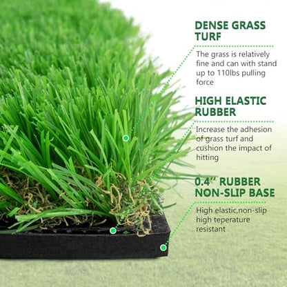 10x5 FT Golf Putting Green, Large Putting matt Professional Training Mat with Realistic Artificial Grass Turf, 3 Holes, 3 Flags and Cups for Indoor Outdoor Putting Practice - size: 12x5 FT