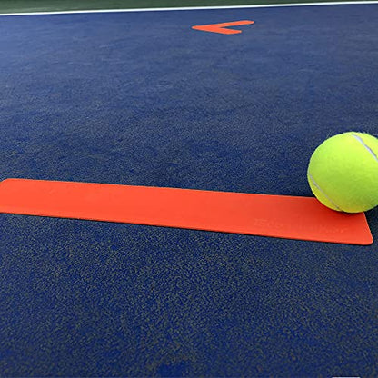 Court Line Marker Set Create Your Own Mini Pickleball Tennis Court (Red Yellow Court Marker)