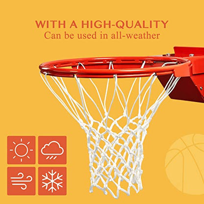 Breakaway Basketball Rim, Heavy Duty Flex Rim Replacement 5/8-In, Standard Goal Reinforced Mounting Bracket Fit Most Size Backboards Indoor and Outdoor - style: 1-spring basketball rim