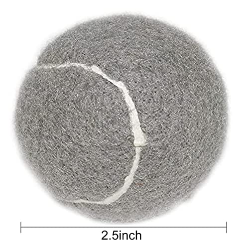 URBEST Advanced Tennis Ball 20 Packs, Training Tennis Balls Practice Balls for Novice Player, Pet Dog Playing Balls with Mesh Carry Bag for Beginner Training Ball - color: Grey