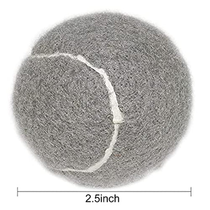 URBEST Advanced Tennis Ball 20 Packs, Training Tennis Balls Practice Balls for Novice Player, Pet Dog Playing Balls with Mesh Carry Bag for Beginner Training Ball - color: Grey