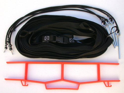 Home Court 1-inch Non-Adjustable 30-ft Grass Setup Boundary - W25G - color: Black