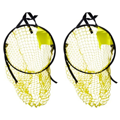 2 Pcs Football Target Net 45cm Soccer Target Goal Yellow Football Throwing Net for Shooting Accuracy Training