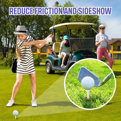 Mudder 600 Pcs Golf Tees USA American Flag Golf Tees Bulk Long Bamboo Red White and Blue Patriotic Tee for Men Women - size: 3-1/4", style: Classic