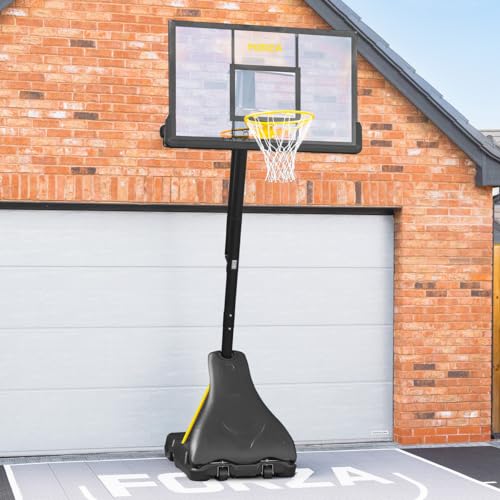 FORZA Adjustable Basketball Hoop and Stand System | Portable & Height-Adjustable for Indoor or Outdoor Use [4 Styles] - size: Post Only, style: JS420 Elite