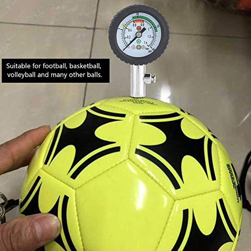 Ball Pressure Stainless Steel Accurate Air Pressure for Football Soccer Basketball Volleyball and Other Balls