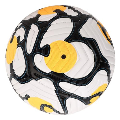 Soccer Indentation Adult Training SoccerStandard English Football for Soccer Games and Practice - ，High Elasticity - color: Orange Yellow