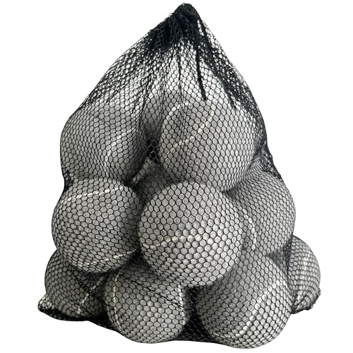 Tennis Balls, 12 Pack Advanced Training & Practice Tennis Balls for Beginners, Pet Dogs Playing Balls, Includes Mesh Carry Bag