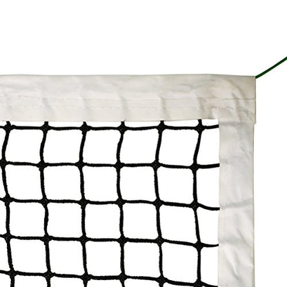 Aoneky 42 FT Outdoor Regulation Tennis Net Replacement, 3.5mm Braided Polyethylene Net with Vinyl Coated Steel Cable for Standard Club School Community Park Court