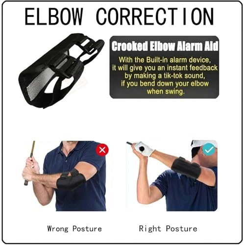 Golf Swing Trainer Training Set for All Levels, Golf Posture Correction Aids to Improve Swing Posture, Tempo and Shot Consistency - style: 5-Piece