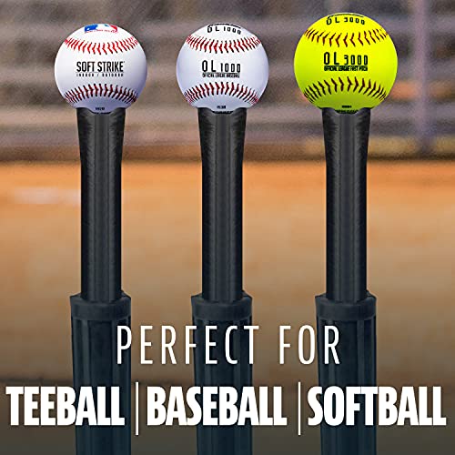 MLB 3 Position Black Batting Tee To-Go