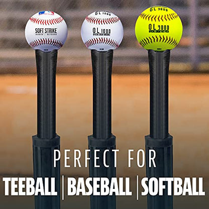 MLB 3 Position Black Batting Tee To-Go