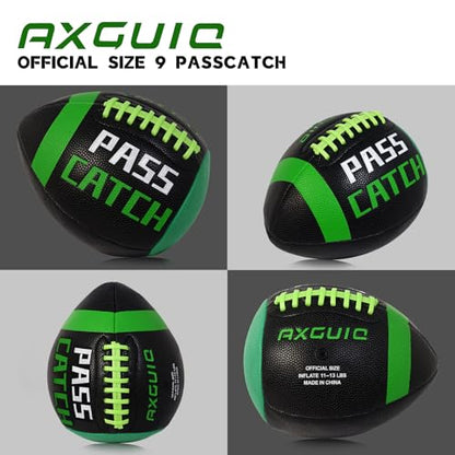 PassCatch Training Football, Composite Fatherless Bounce Back Youth Football, Training Improving Enhance Solo Passing Catching Skills (Deflated)
