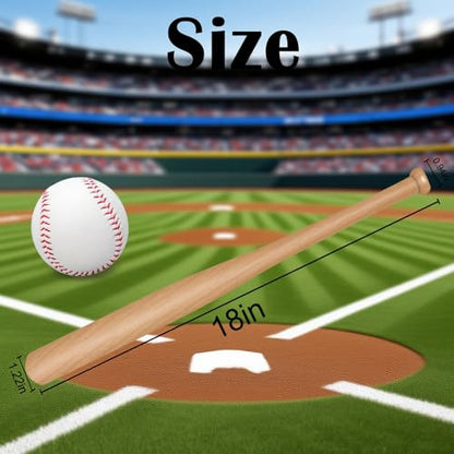 Personalized Mini Baseball Bats Custom Baseball Bat Wood 18inch Tee Ball Coach Team Training Games Engraved Gift