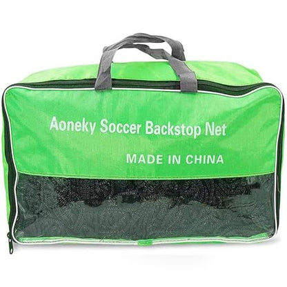 Aoneky Soccer Backstop Net 10x10 ft - Heavy Duty 3mm Polyester Sports Barrier Netting with 4x4 inch Mesh, UV Resistant for Outdoor Training, Football & Multi-Sport Use (7 Size Options) - size: 10x10ft