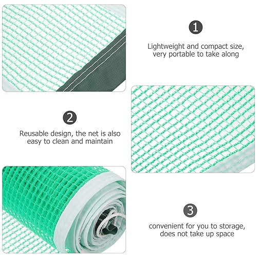 POPETPOP Indoor Table Tennis Net Lightweight and Pe Mesh Net for Easy Setup and Portability for Home Backyard Outdoor Use Replacement for Standard Table Tennis Games
