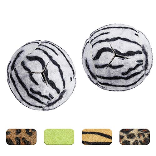 STARTOP Deluxe Pre Cut Walker Tennis Ball Glides - Walkers Legs Universal Precut Glide Balls, Accessories Gifts for Elderly Seniors or Medical Rehab - color: Zebra