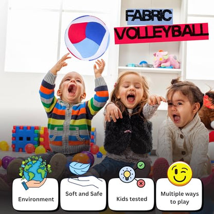 Indoor Volleyball – Super Soft, Pain-Free Play – Kids Indoor Volleyball Ball with Realistic Feel & Bounce – No-Sting Volleyball for Kids Indoor Practice