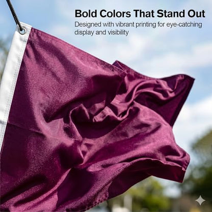 DMSE Solid Magenta Flag, 3x5 Flag, UV Resistant, Fade Resistant Material with Metal Grommets (3ft x 5ft), (Polyester), (Magenta) - color: Magenta, size: Polyester (3 x 5 ft)