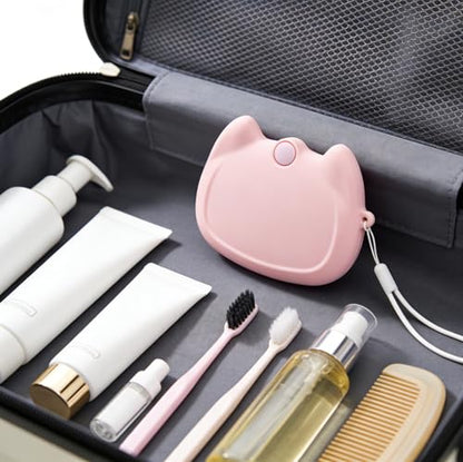 Silicone Retainer Case with Lanyard, WINDSIUUU Portable Cute Travel Retainer Holder Braces Aligner Case with Vent Holes Aligner Retainer Cases for Girls Women Kids Travel Denture Night Guard Container - color: Pink