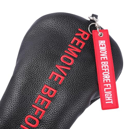 Golf Head Cover with RBF Design for Golf Club - size: for Driver, style: Black