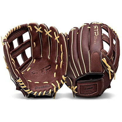 Franklin Sports Baseball Gloves - RTP Pro Adult + Kids Baseball Mitt - Outfield + Infield Gloves - size: 13" - H-Web