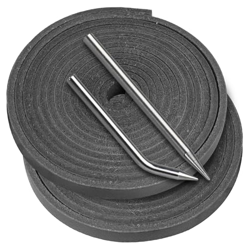 Baseball Glove Lace, Mitt Lace Repair Kit Softball 2 Leather Laces and 2 Lacing Needles for Catcher's Glove - color: Gray