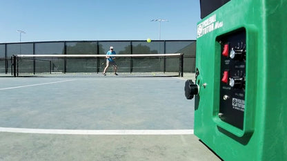 Pickleball Tutor Mini with Oscillator. Ball Machine. Lightweight and Compact. Made in U.S.A. by #1 Pickleball Machine Company.