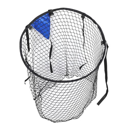 Foldable Football Goal Training Net, Soccer Target Throwing Net with Fixed Target Area, Sturdy Alloy Frame and Polyester Mesh for Accurate Passing Practice, Portable Ball Gate for