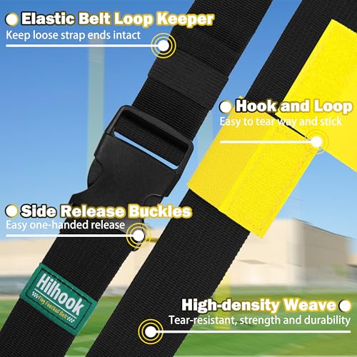 Flag Football Belts for Youth, Kids and Adults Sport Team Building and Competition Training - color: Yellow