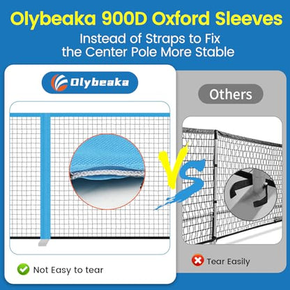 Pickleball Replacement Net 22ft x 3ft for Indoor or Outdoor Fits for Most Free-Standing Pickle Ball Frame, Pickleball Net Only