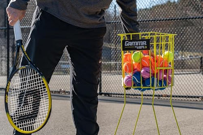 Gamma Sports Pressureless Tennis Balls Box - Ideal for Practice, Teaching, and Training with High-Visbility Felt - Indoor and Outdoor Court Play - 48 and 75 Pack Sizes