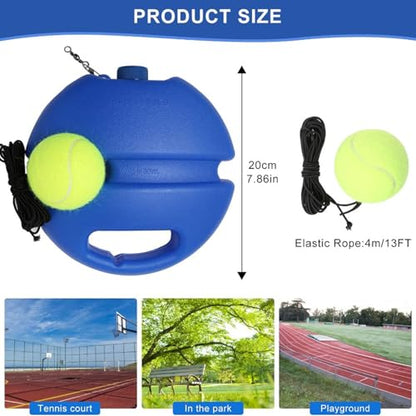 Tennis Practice Rebounder, Tennis Trainer Ball with String Set, Solo Tennis Trainer Rebound Ball with Weighted Base for Beginners, for Wall Drills & Parks Or Backyard Training - color: Mix-B-2pcs
