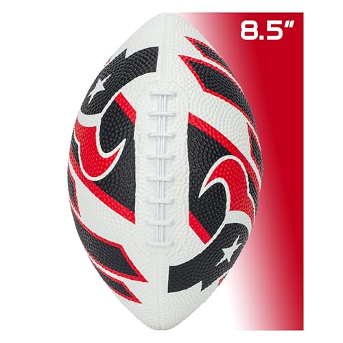 Franklin Sports NFL Team Footballs - Rubber Youth Mini Balls for All Teams - Kids 8.5" Football + Air Pump Sets - Official NFL Licensed - style: Houston Texans