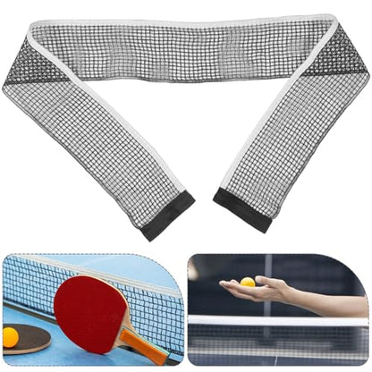 Sturdy Polyester-Cotton Table Tennis Net Lightweight Compact Easy Installation Indoor Outdoor Training Net Compatible with Any Standard Table