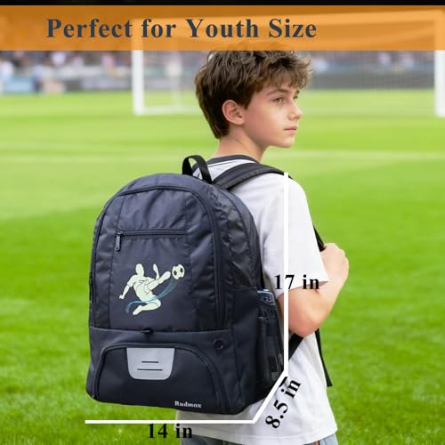 Soccer Ball Bag-Backpack for Basketball,Volleyball with Cleat Shoes and Ball Compartment for Sports Team,Trainning - color: Black New