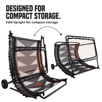 Flick Pro Skills Trainer - 3-in-1 Adjustable Football Rebounder Ramp, Rebound Net, and Passing Tunnel - Soccer Practice Equipment Designed to Improve Your Soccer Training